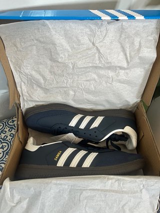 Adidas Samba Azul Marino y Blanco