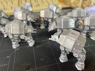 Mini AT AT Plata 3D