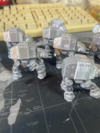 Mini AT AT Plata 3D