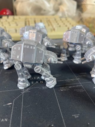 Mini AT AT Plata 3D