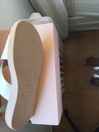 Sandalias Hee Piel Blancas