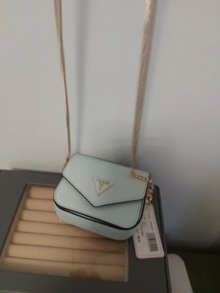 Borsa Guess Mini Corina Ice Blue
