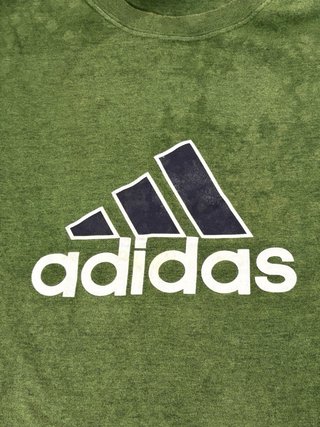T-shirt Adidas Vintage Verde Cotone Taglia L