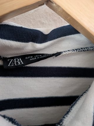 Jersey Zara Rayas Azul Marino Talla M