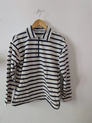 Jersey Zara Rayas Azul Marino Talla M