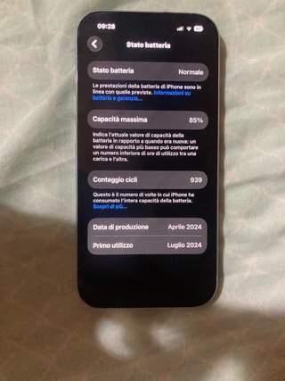 iPhone 15 Bianco 128GB - Ottima Batteria