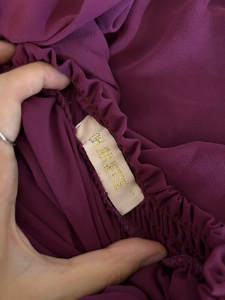 Vestido largo morado para eventos