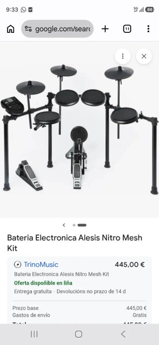 Batería Electrónica Alesis Nitro Mesh Kit