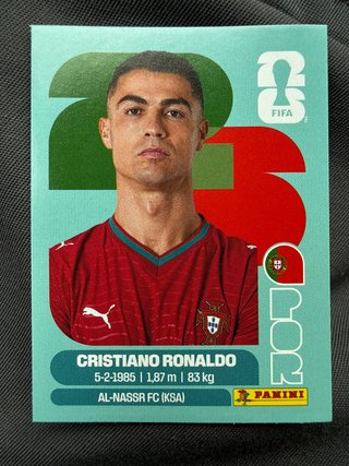 Cromo Cristiano Ronaldo Mundial 2026