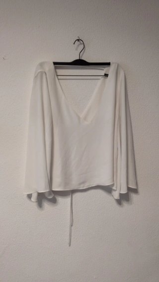 Blusa Zara Blanca Talla M