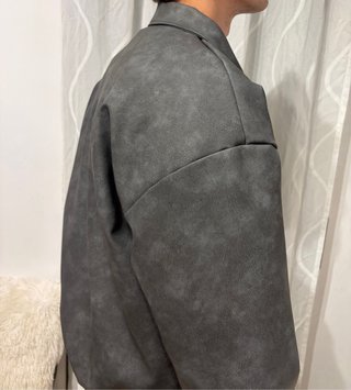 Chaqueta Biker Gris