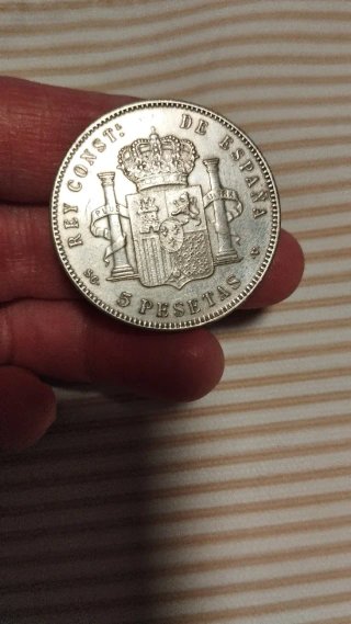 5 Pesetas Alfonso XIII 1897 compre a Second Choice