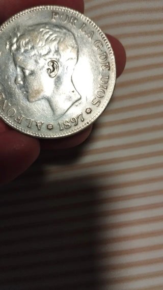 5 Pesetas Alfonso XIII 1897 compre a Second Choice