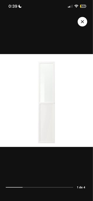 Puerta de vidrio blanca OXBERG IKEA 40x192 cm