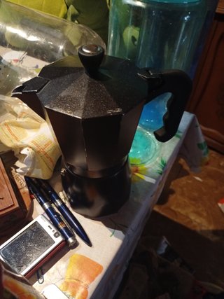 Cafetera Italiana Negra