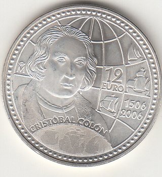 7 Monedas 12 Euros Plata España