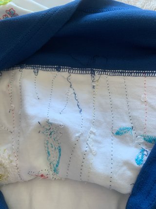 Vestido Mamatayoo flores azul y blanco