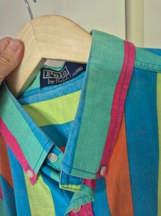 Camisa Polo Ralph Lauren Rayas Multicolor