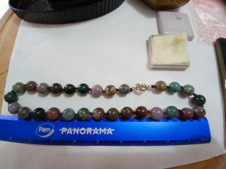 Collana artigianale in diaspro multicolor
