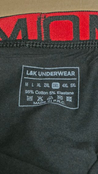 10 Calzoncillos Boxer L&K Talla 3XL