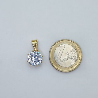 Colgante de Oro 18K, Piedra central, 2,57gr, 2cm