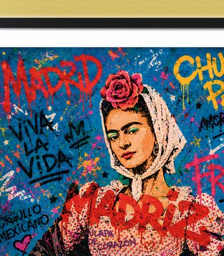 Cuadro FRIDA KHALO - Grafiti Chulapa Madrid A3