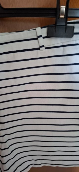 Pantaloncini Zara righe bianche e nere M