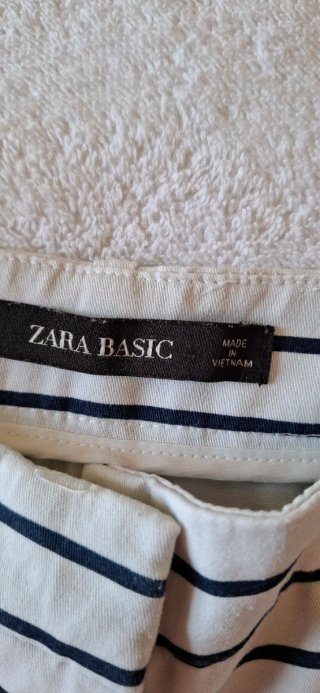 Pantaloncini Zara righe bianche e nere M