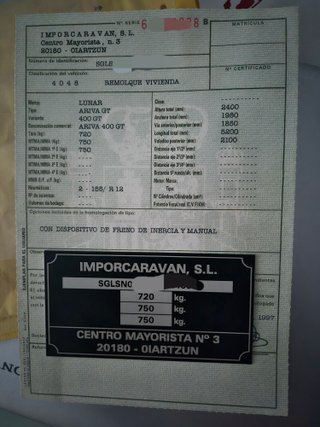Papel para caravana