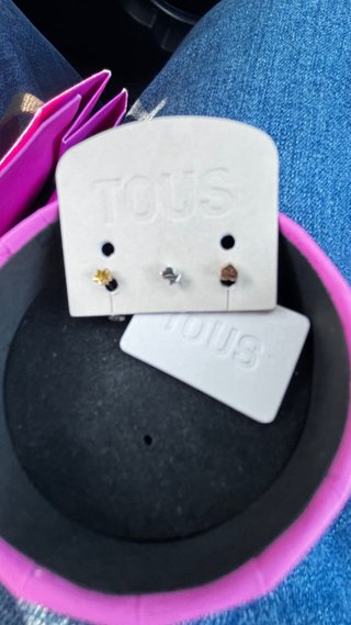 Pack 3 Piercings Nariz Tous acero inoxidable