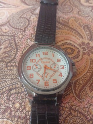 Reloj Cussi Negro y Plateado