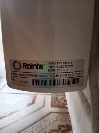 Radiador Eléctrico Rointe Serie Z 770W