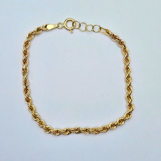 Pulsera de Oro 18K, Cordon Salomonico, 2,3gr, 17cm