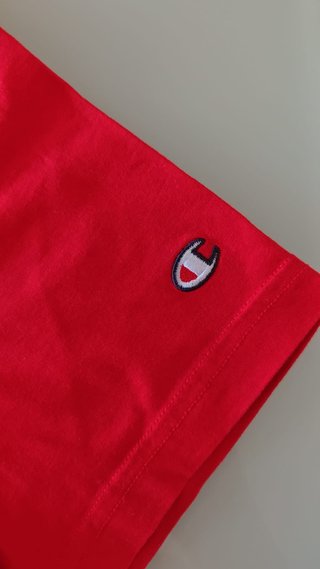Maglietta Champion USA Rossa Cotone Logo XL