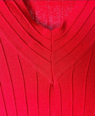 Vestido elástico rojo