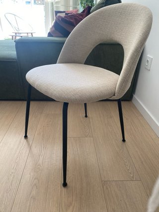 2 Sillas SKLUM Beige Tapizada Metal