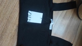 Conjunto 2 Tops Zara talla M naranja y negro