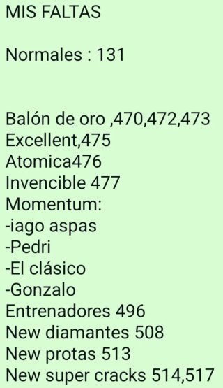 Acaba tu cole coleccion Adrenalyn XL