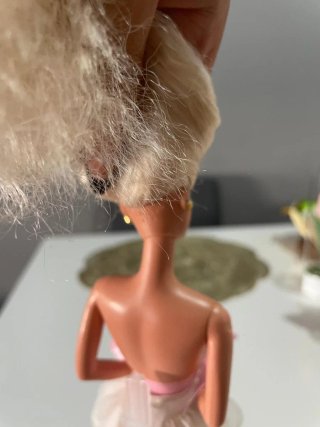 Barbie Vintage Bambola con Abito Rosa e Bianco