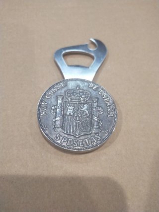 Abrebotellas vintage moneda Alfonso XIII