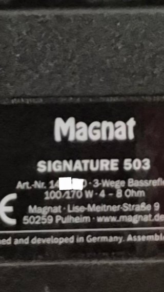 Magnat Signature 503 Altavoces Negro