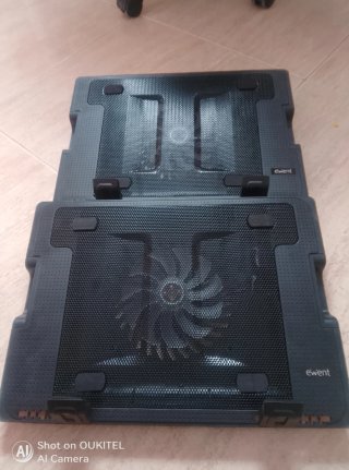2 Bases Refrigeración ordenador portátil.