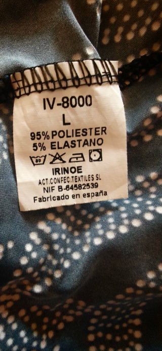 Camiseta I de N manga larga estampado hojas