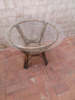 conjunto Sofa italiano y mesa bambu, valor 1800, t