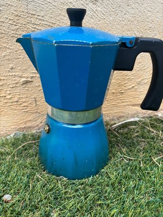 Cafetera Italiana Azul