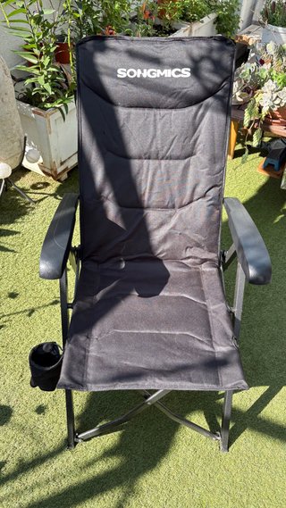 Par de Sillas de camping SONGMICS negras