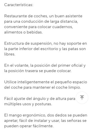 Bandeja para volante de coche