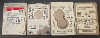 4 Discos Duros 1TB Toshiba Seagate HGST Samsung