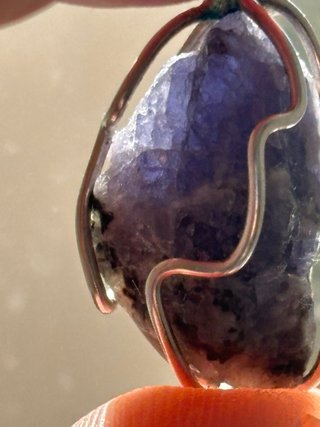 Colgante Tanzanita Natural y Plata (Piedra Única)
