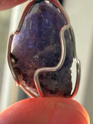 Colgante Tanzanita Natural y Plata (Piedra Única)